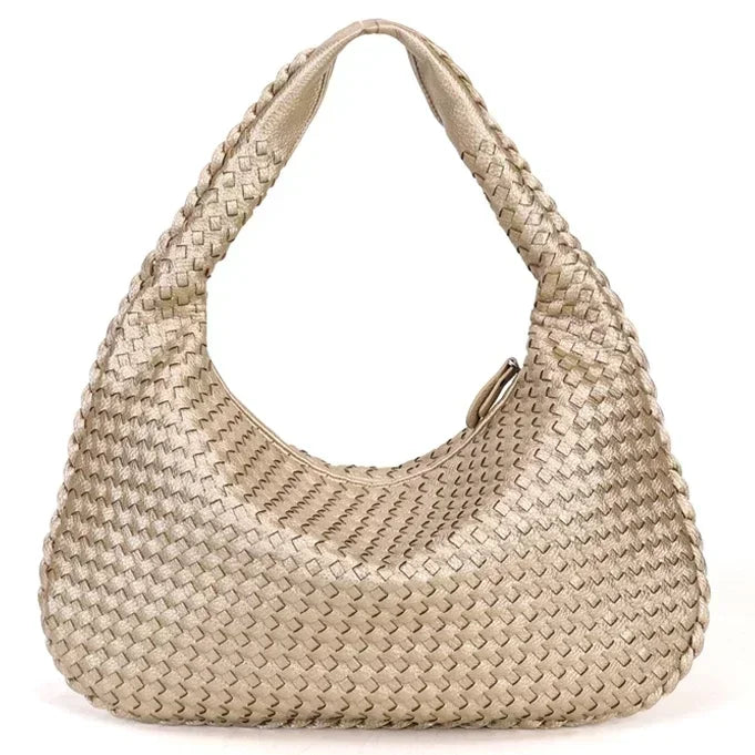CLARA - Grand Sac à Main Tendance Tissé en Cuir