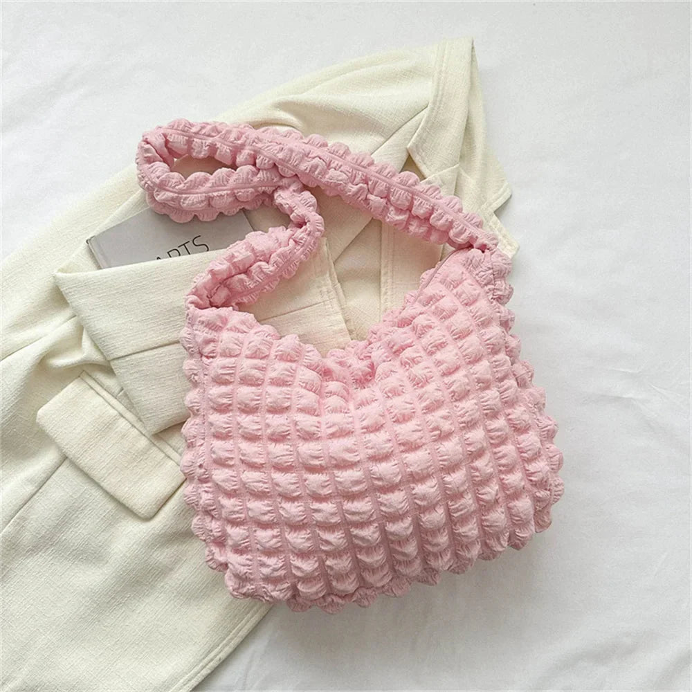 POUF - Sac à Main en Plaid à Bandoulière