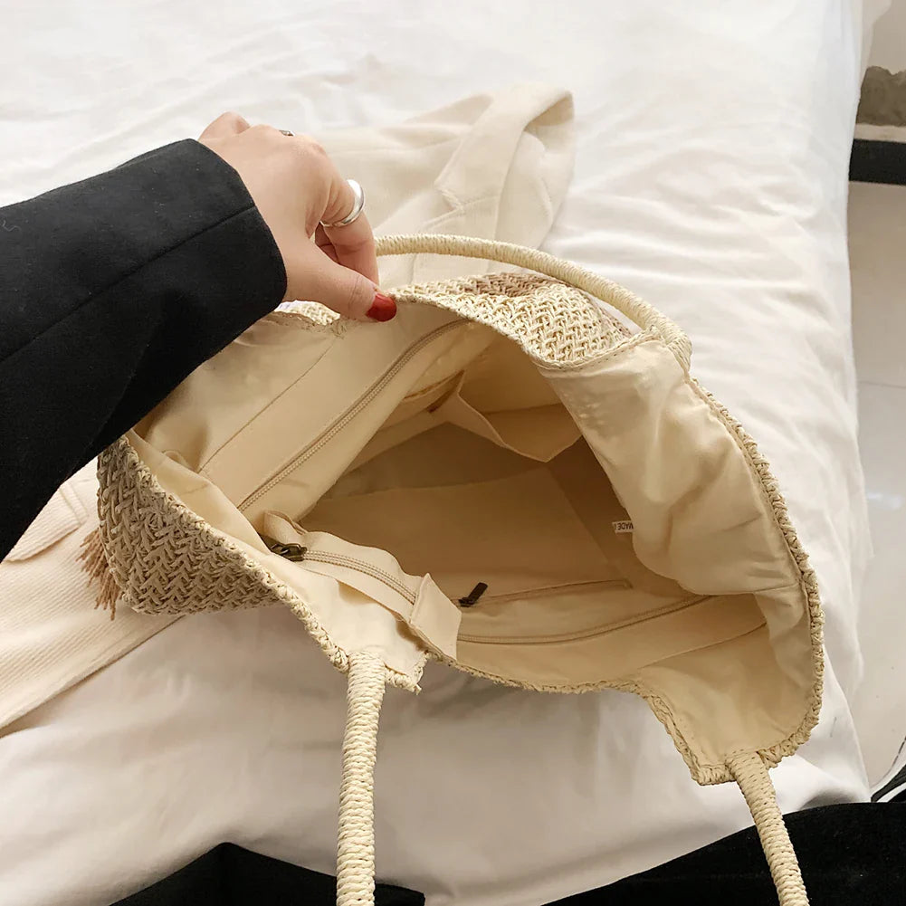 REMA - Sac à Main de Plage en Paille