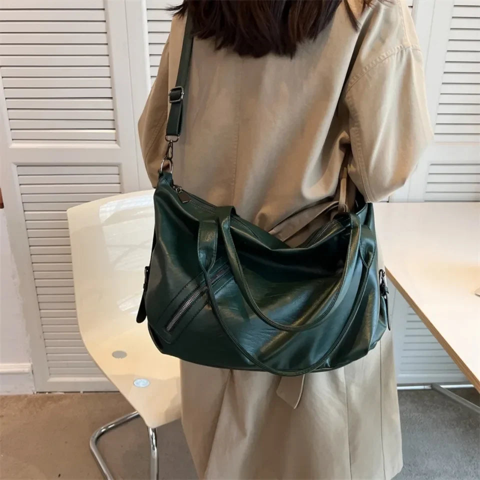 EMMA - Sac à Main de Cours en Cuir Souple Lycée