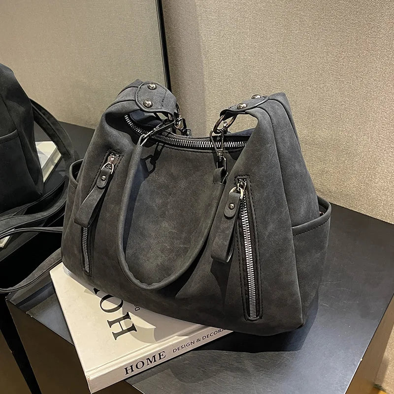 JESSICA - Grand Sac à Main en Suède
