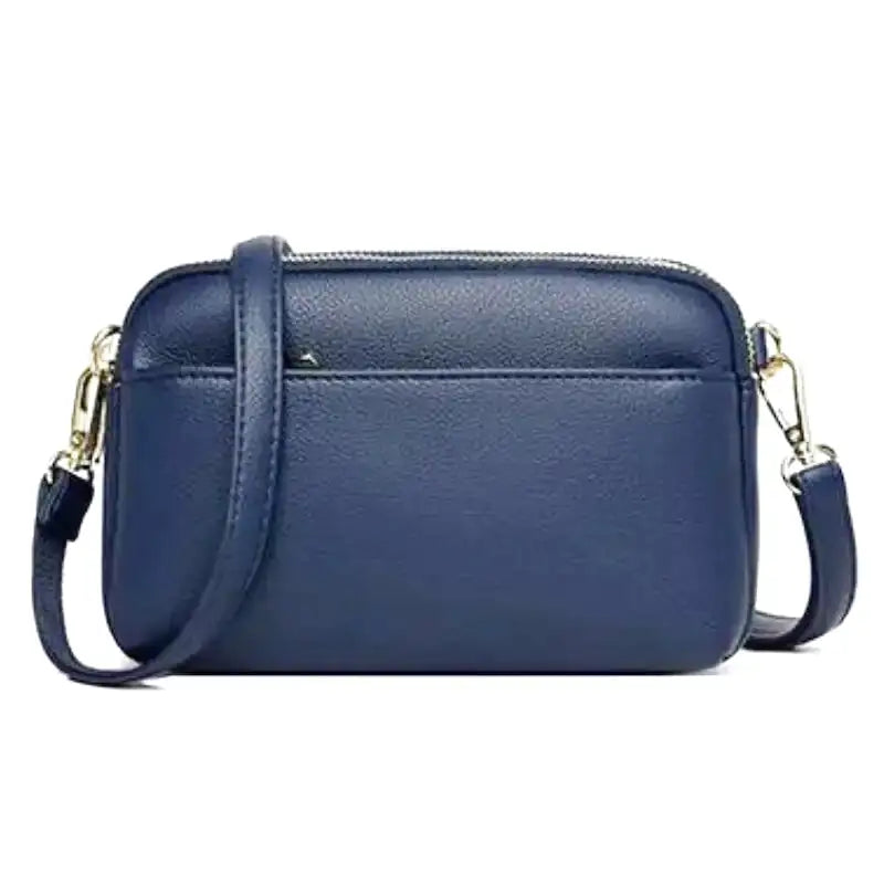 AMANDA - Petit Sac à Main Multipoches en Cuir