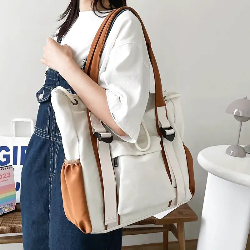 ANA - Sac à Main de Cours Bandoulière en Tissu