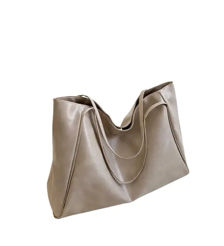 DALIA - Sac a Main Bandouliere en Cuir Tendance Café