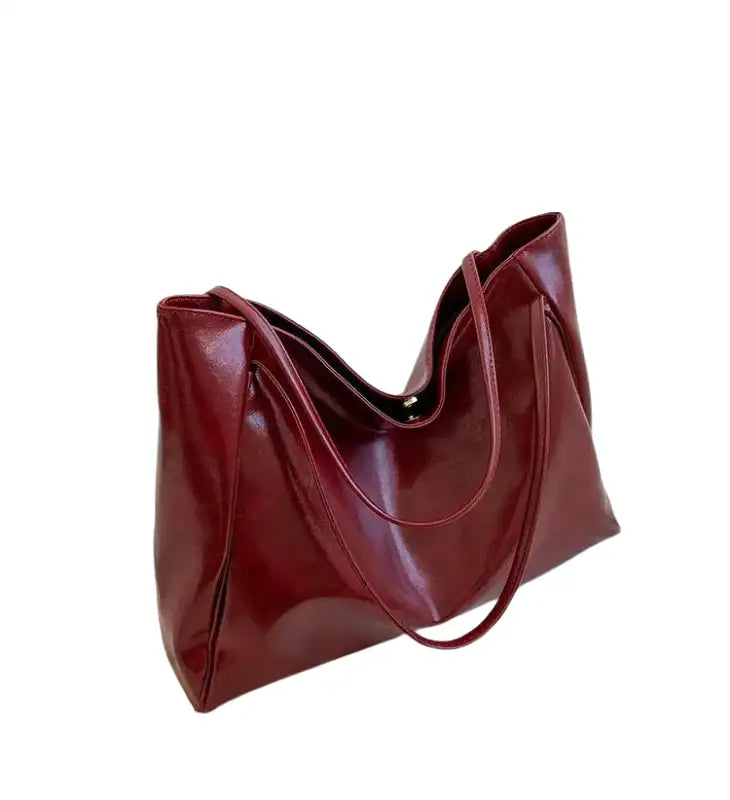 DALIA - Sac a Main Bandouliere en Cuir Tendance Café