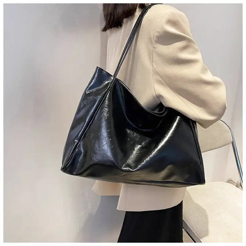 DALIA - Sac a Main Bandouliere en Cuir Tendance Café