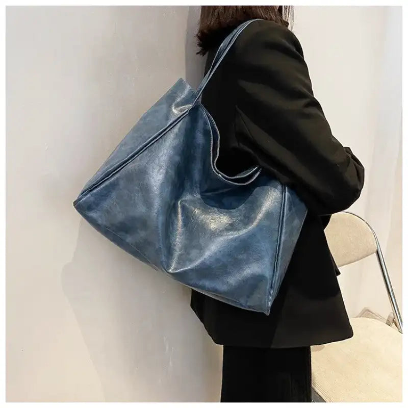 DALIA - Sac a Main Bandouliere en Cuir Tendance Café
