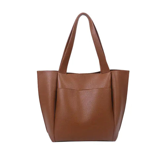 DIANA - Grand Sac à Main de Cours en Cuir Souple