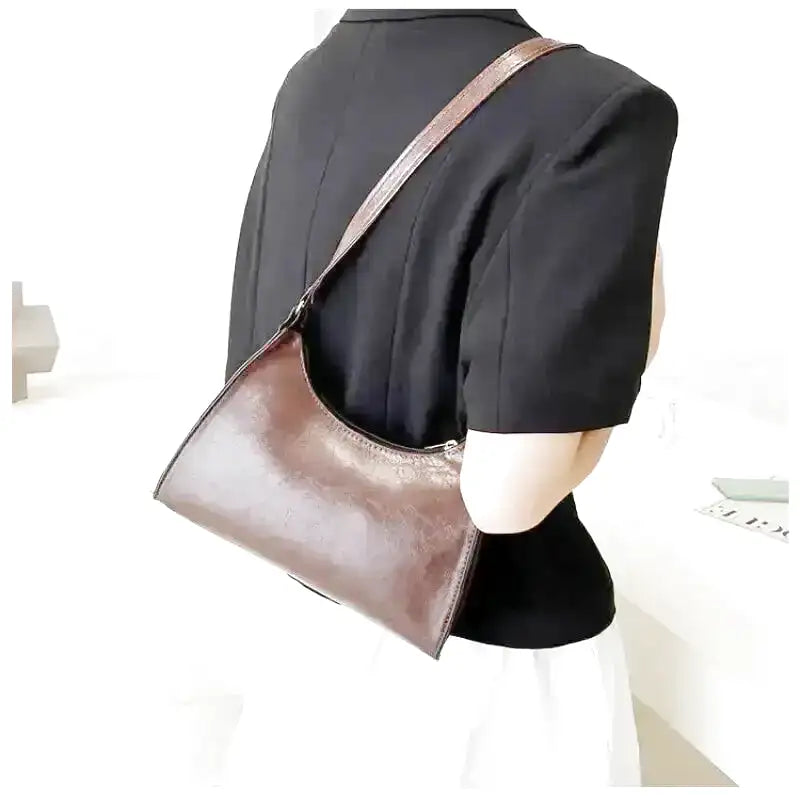 ÈVE - Sac à Main Cuir Solide Vintage
