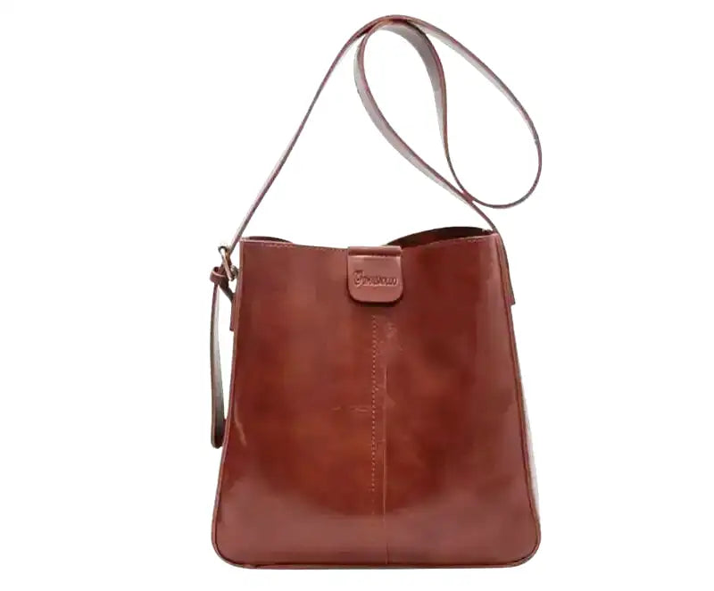 GIULIA - Sac à Main Cabas en Cuir Rigide