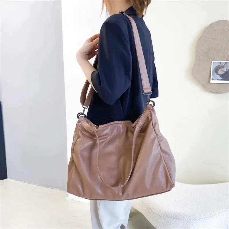 INES - Sac à Main de Cours en Cuir Souple
