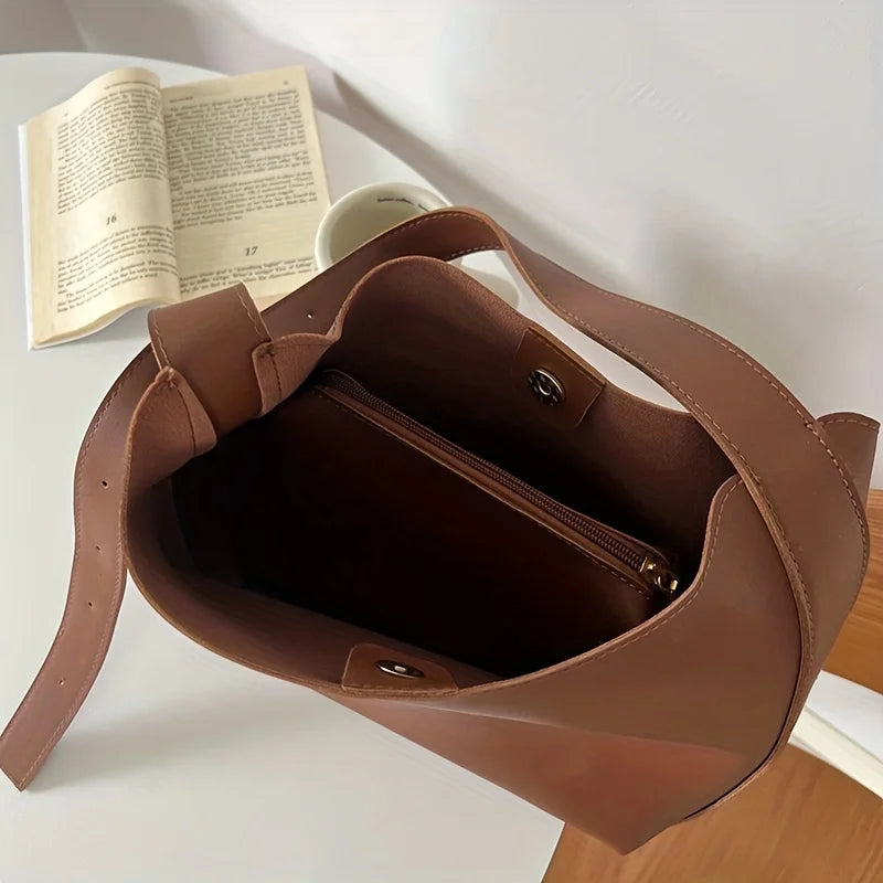 JACQUELINE - Grand Sac à Main Bandoulière Cuir Cabas