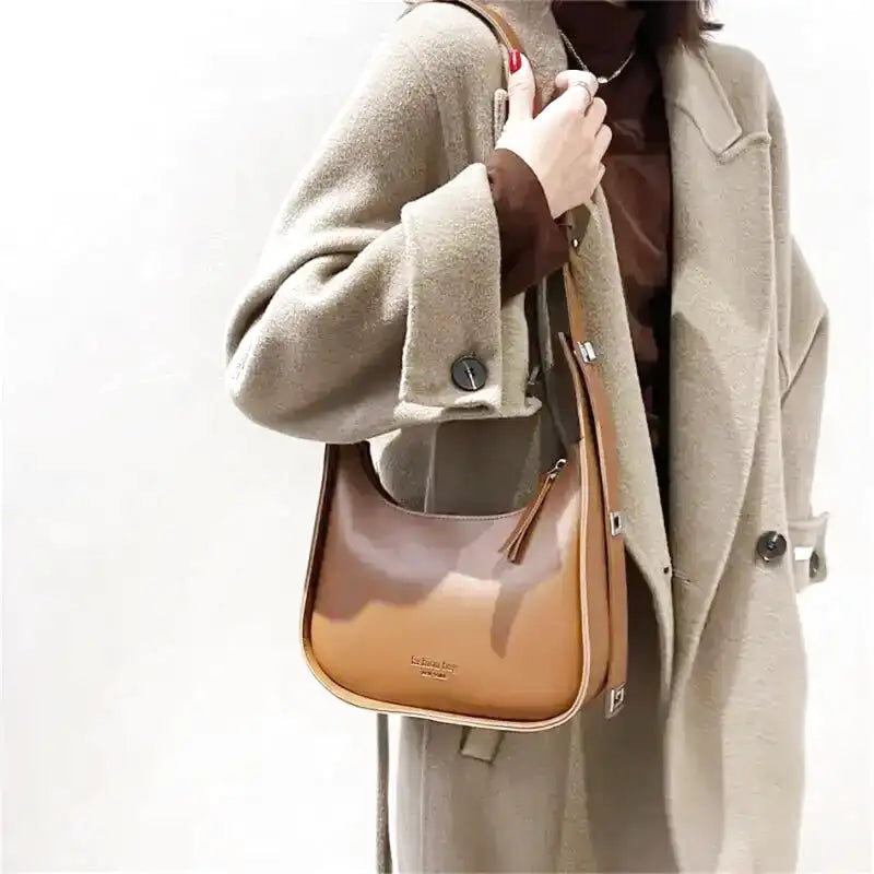 JULIE - Sac à Main Bandoulière en Cuir Souple
