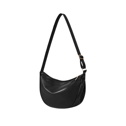 JENNY - Sac à Main Bandoulière Demi-Lune en cuir Lisse