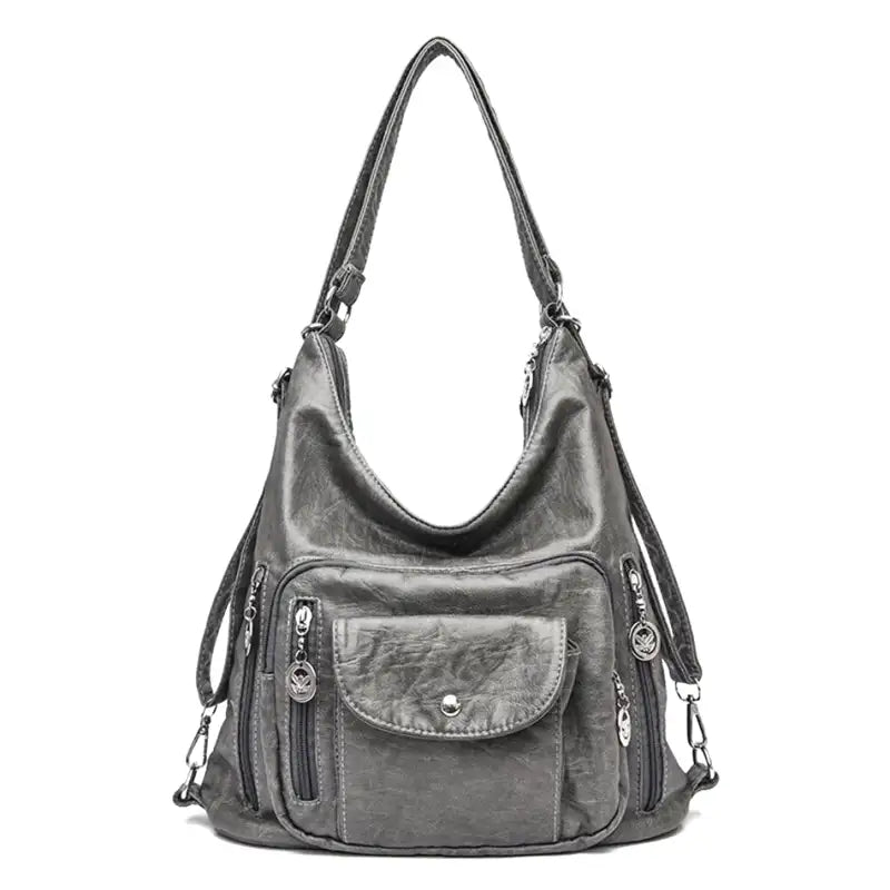 ODALIS - Sac à Main Bandoulière en Cuir Multipoche