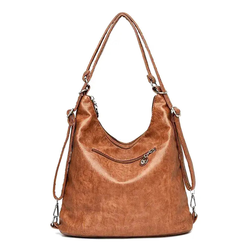ODALIS - Sac à Main Bandoulière en Cuir Multipoche