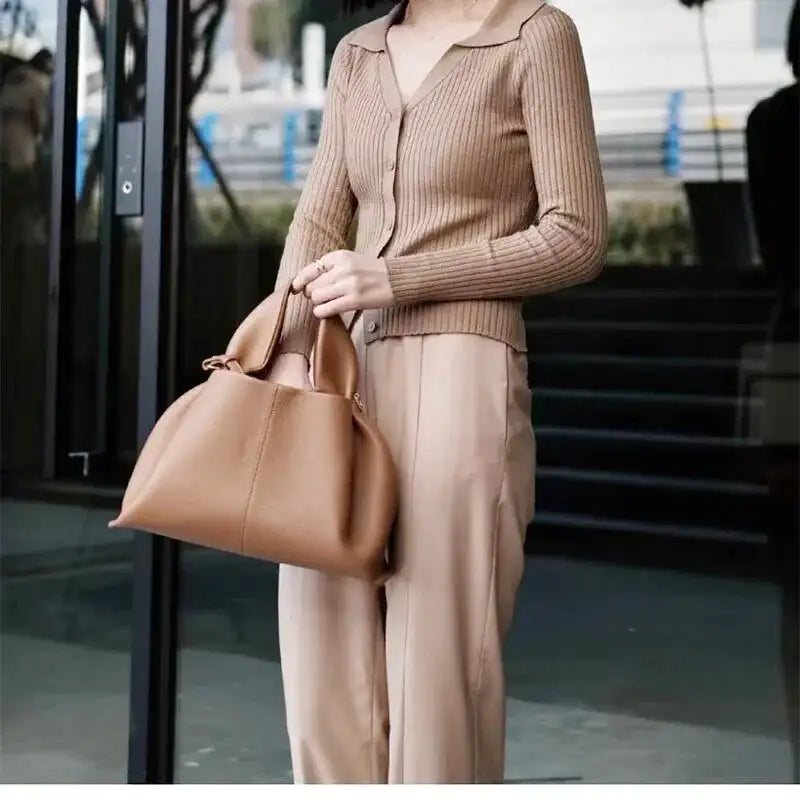 Rosa - Sac à Main Bandoulière en Cuir Souple
