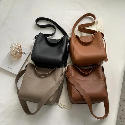 CAMILLE - Grand Sac à Main Bandoulière Cuir Souple Grainé