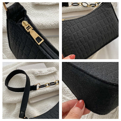 VANA - Petit Sac à Main Bandoulière en Croco
