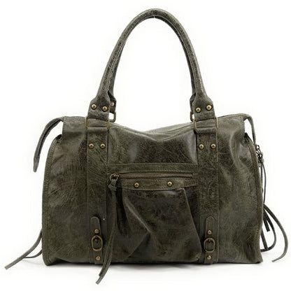 VAIA – Sac à main en cuir brossé italien