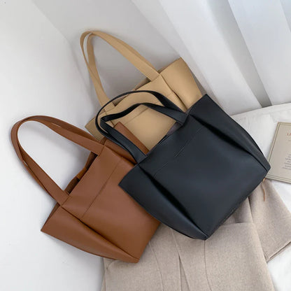 DIANA - Grand Sac à Main de Cours en Cuir Souple