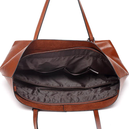 CATARINA - Sac à Main de Cours en Cuir Lisse