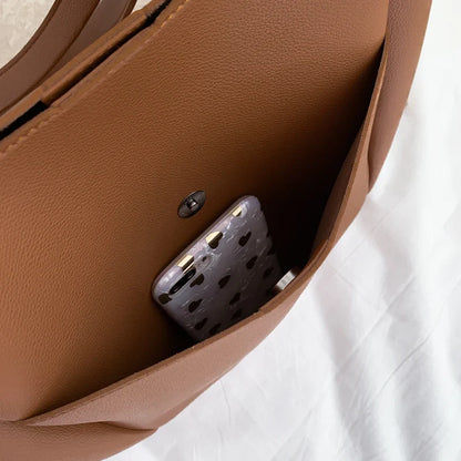 DIANA - Grand Sac à Main de Cours en Cuir Souple