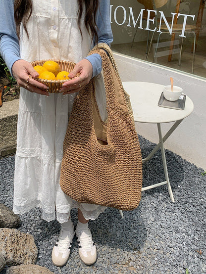 CAMILLE - Sac à Main de Plage Fourre-Tout Tissé