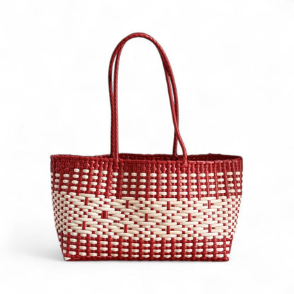 ELODIE - Sac à Main de Plage en Plastique Tissé