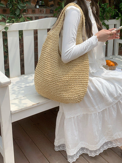 CAMILLE - Sac à Main de Plage Fourre-Tout Tissé