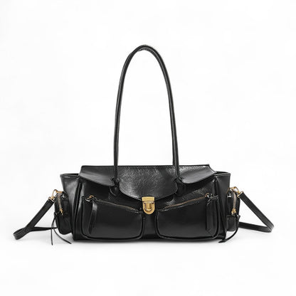 FIOLINE - Sac à Main en Cuir Style Rétro