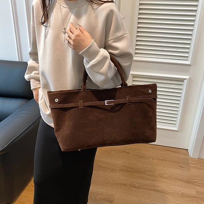CARA - Sac à Main à Bandoulière en Daim
