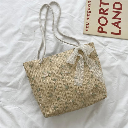 ANNA - Sac à Main Cabas Tissé