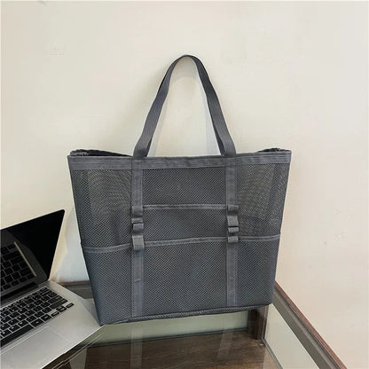 NELLY - Grand Sac à Main de Plage Transparent