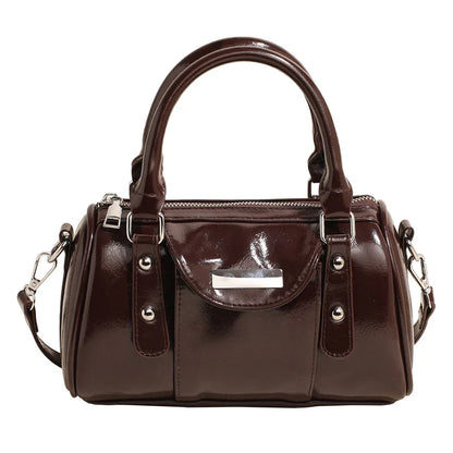 SANDY - Sac à Main en Cuir Vernis Élégant