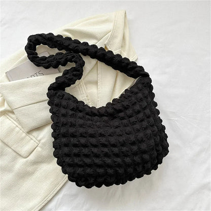 POUF - Sac à Main en Plaid à Bandoulière