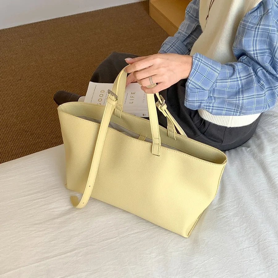 EDEN - Grand Sac à Main en Cuir Lisse