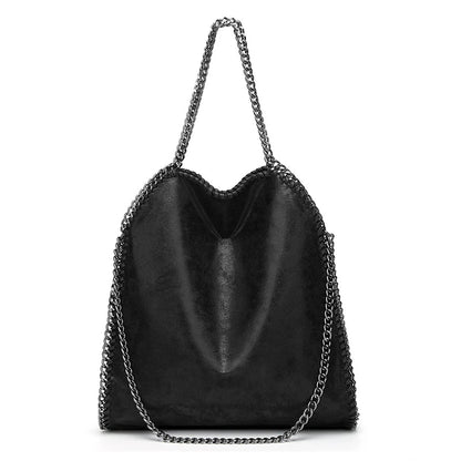 KONIE - Sac à Main en Cuir Souple avec Bandoulière à Chaîne