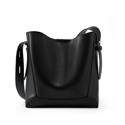 MICA - Sac à Main de Cours en cuir Lisse à Bandoulière