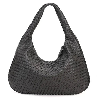 CLARA - Grand Sac à Main Tendance Tissé en Cuir