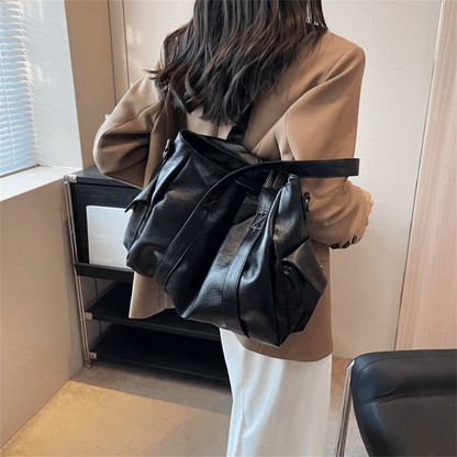 MÉLANIE - Sac à Main de Cours Ample en Cuir Soupe