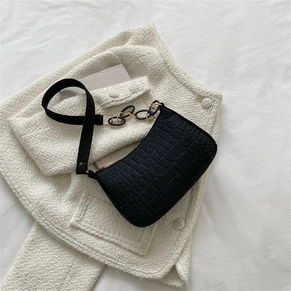 VANA - Petit Sac à Main Bandoulière en Croco