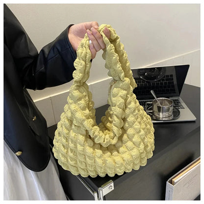 POUF - Sac à Main en Plaid à Bandoulière