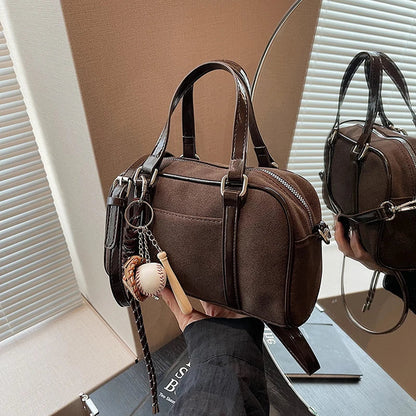 MOLY - Sac à Main en Daim à Bandoulière