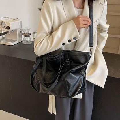 MIA - Grand Sac à Main de Cours en Cuir