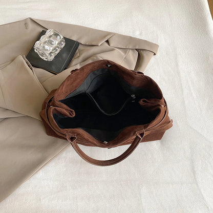 CARA - Sac à Main à Bandoulière en Daim