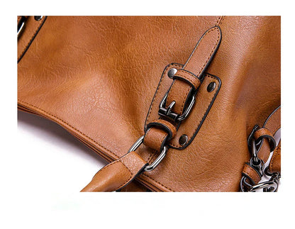 ERATO - Sac à Main Grande Capacité Vintage en Cuir Souple avec Bandoulière