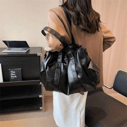 MÉLANIE - Sac à Main de Cours Ample en Cuir Soupe