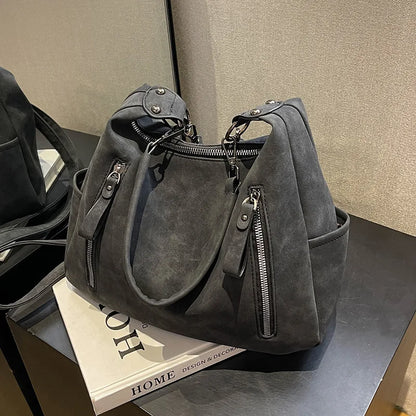 JESSICA - Grand Sac à Main en Suède