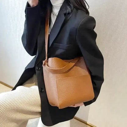 CAMILLE - Grand Sac à Main Bandoulière Cuir Souple Grainé